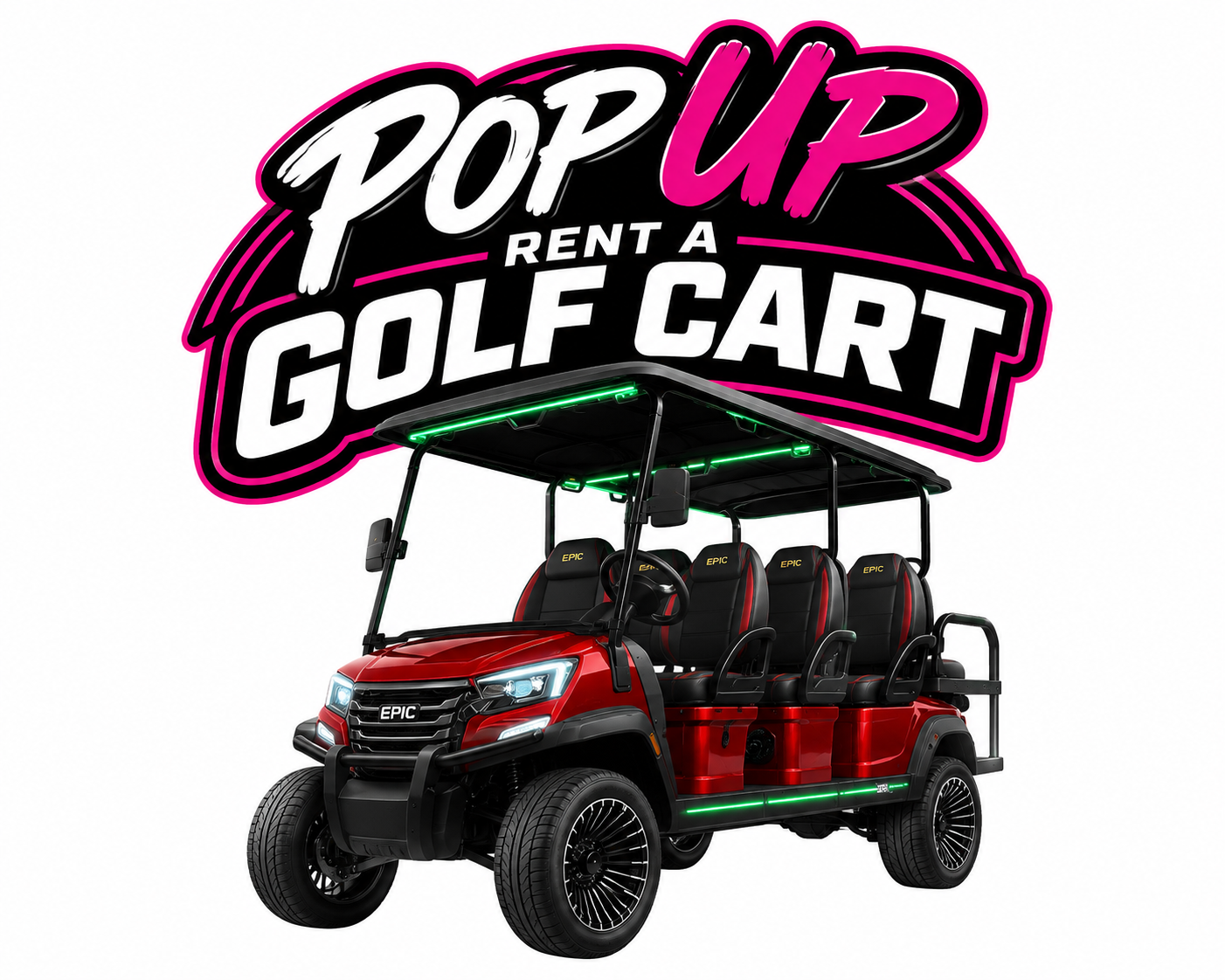 POP-UP Rent A Golf Cart